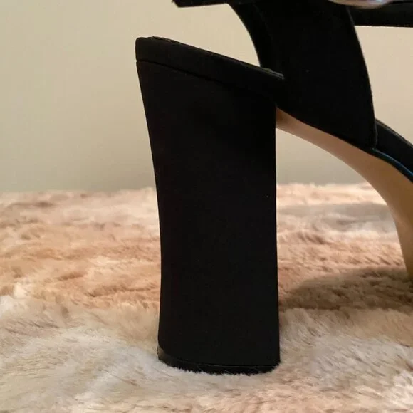 Mix It Black Platform Sandals Size 6 1/2 - Picture 5 of 11